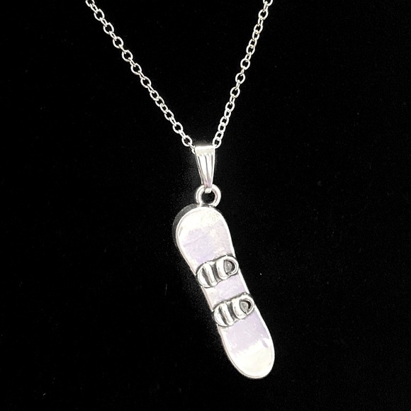 Snowboarding Necklace May Be Personalized - Picture 1 of 10